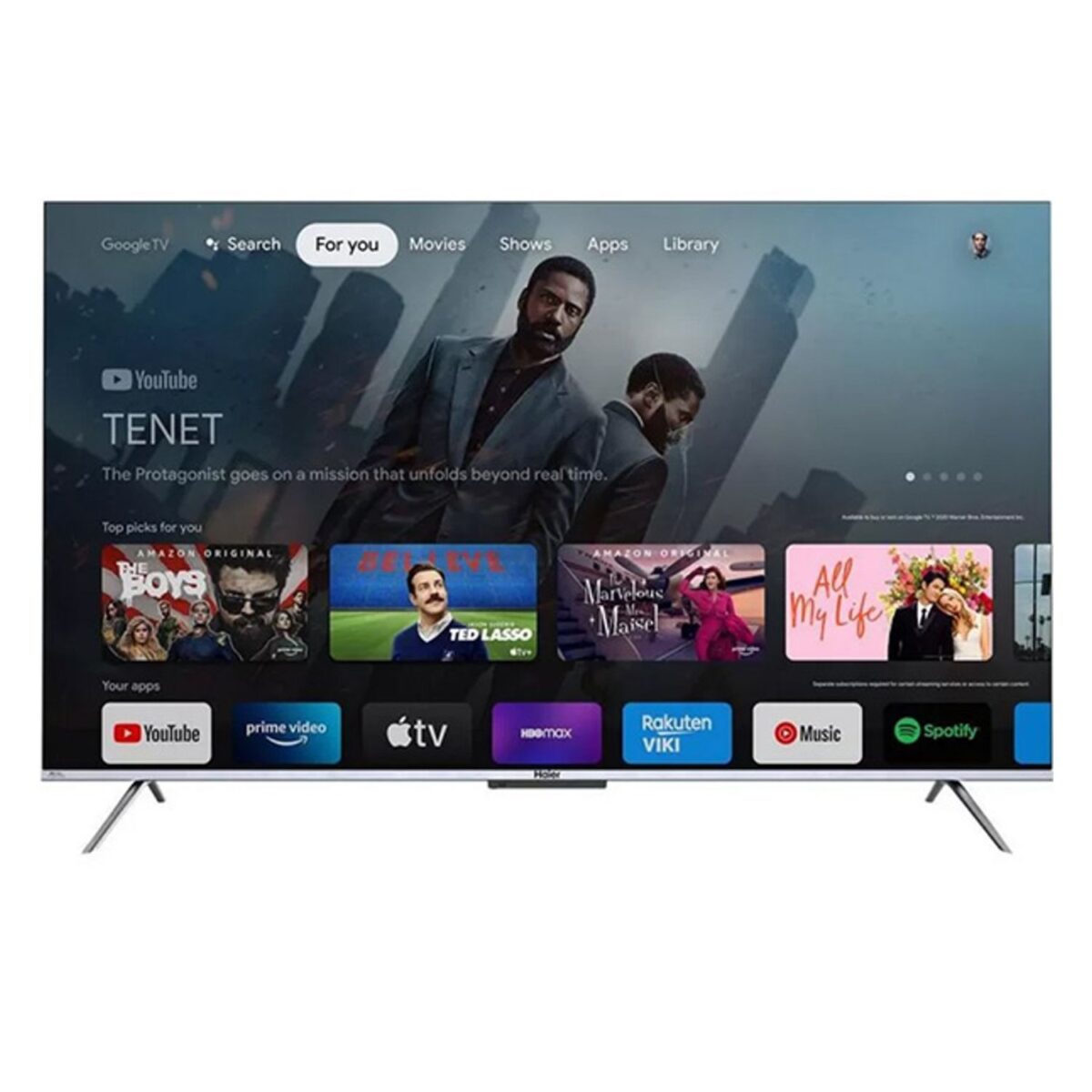 Haier 55 Inch HQLED Smart TV, 4K HDR, Dolby Vision, Dolby Atmos, Color Black Model – H55P751UXD1  – 1 Year Warranty. - Image 2