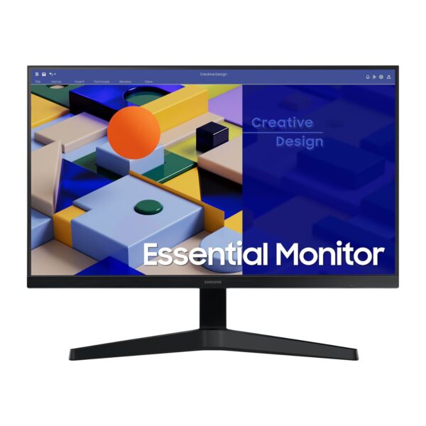 Samsung 24 Inch Essential Monitor, Borderless Design, AMD FreeSync, 75Hz Refresh rate, IPS Panel, Color Black Model – LS24C310EAMXZN | 1 Year Warranty.
