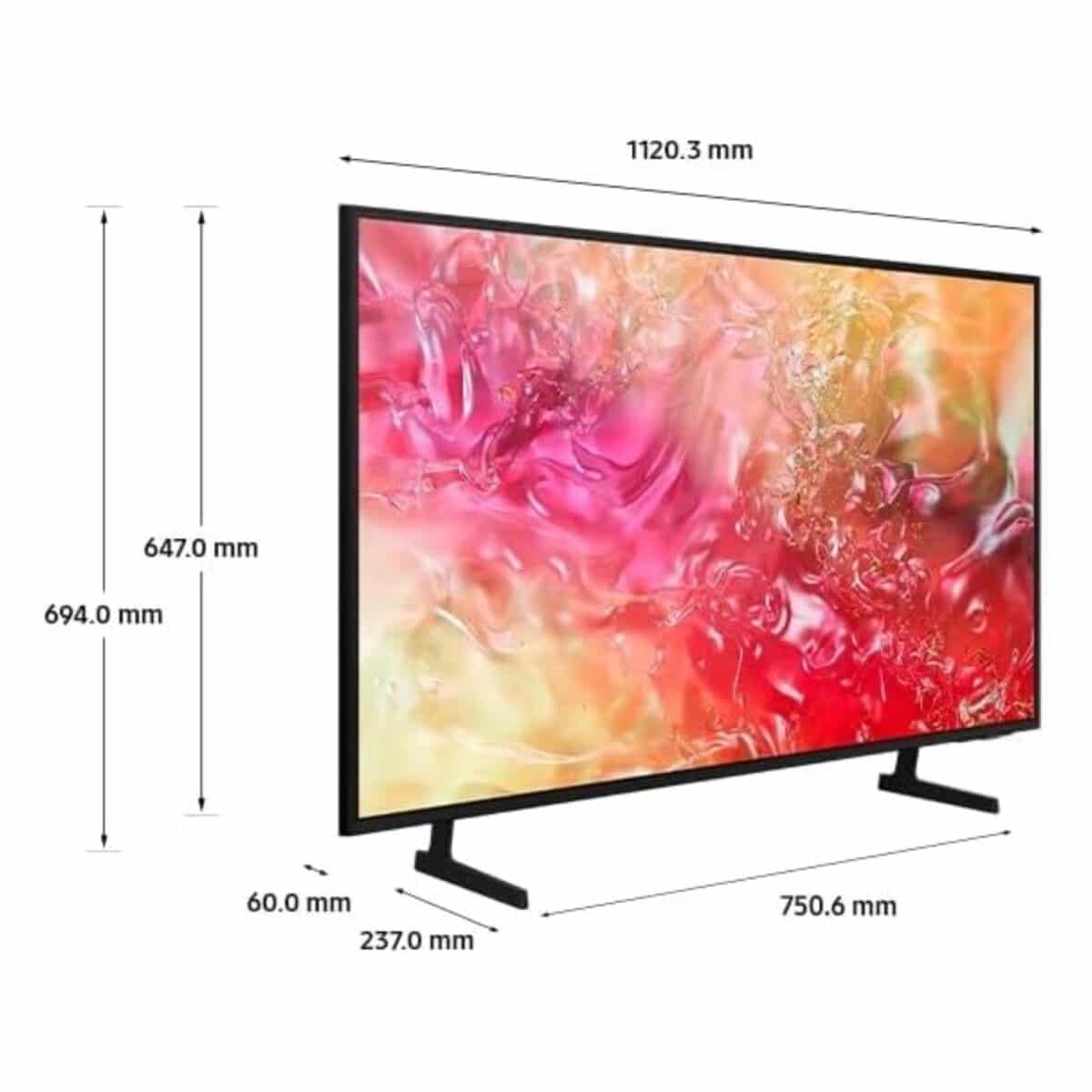 Samsung 50 Inch 4K Smart TV, Crystal UHD, DU7000, Pur Color, 4K Upscaling, Q-Symphony, Color Black Model – UA50DU7000UXZN – 1 Year Warranty. - Image 5