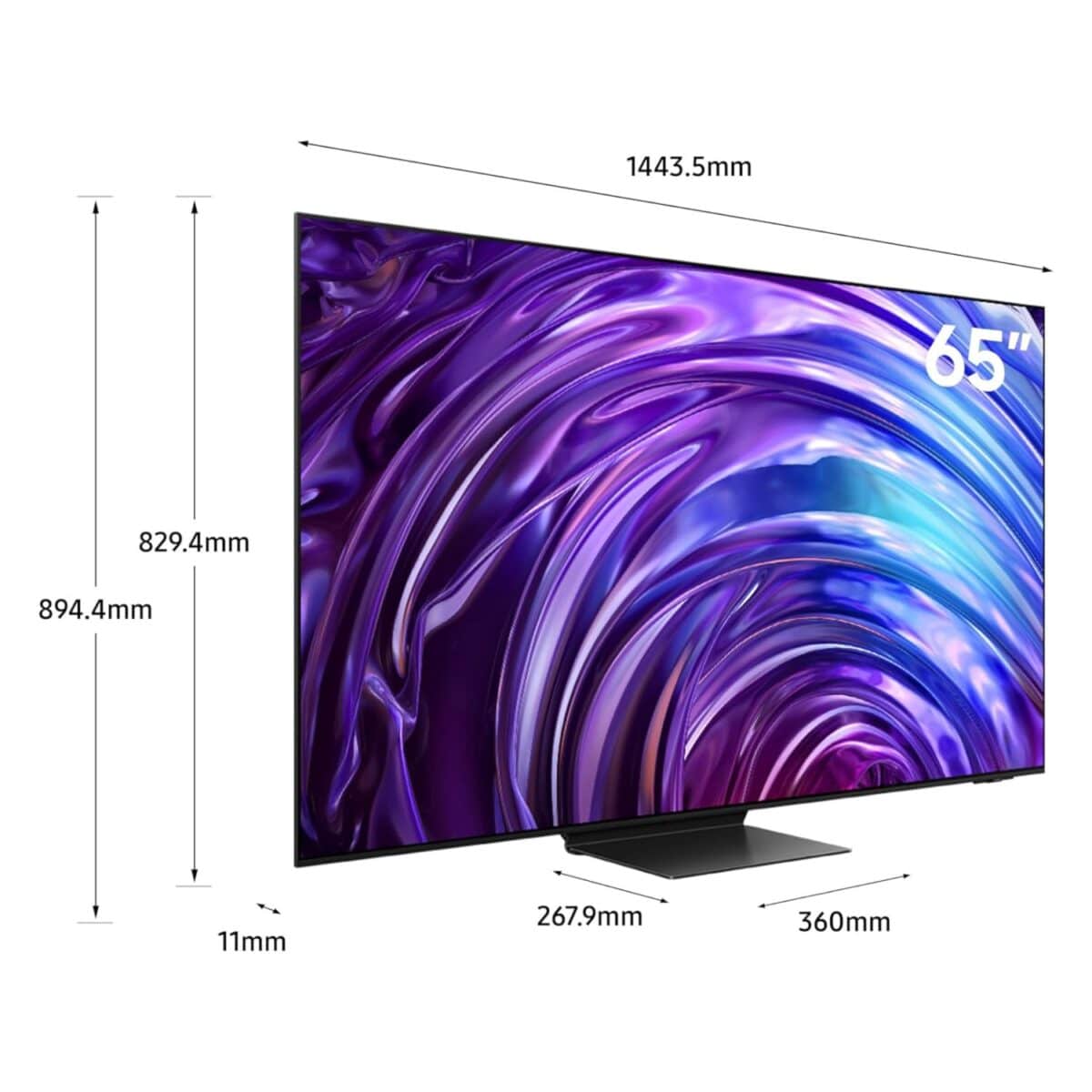 Samsung 65 Inch S95D OLED Smart TV, NQ4 AI Gen2 Processor, OLED HDR Pro, Color Black (2024) Model – QA65S95DAUXZN – 1 Year Warranty. - Image 5