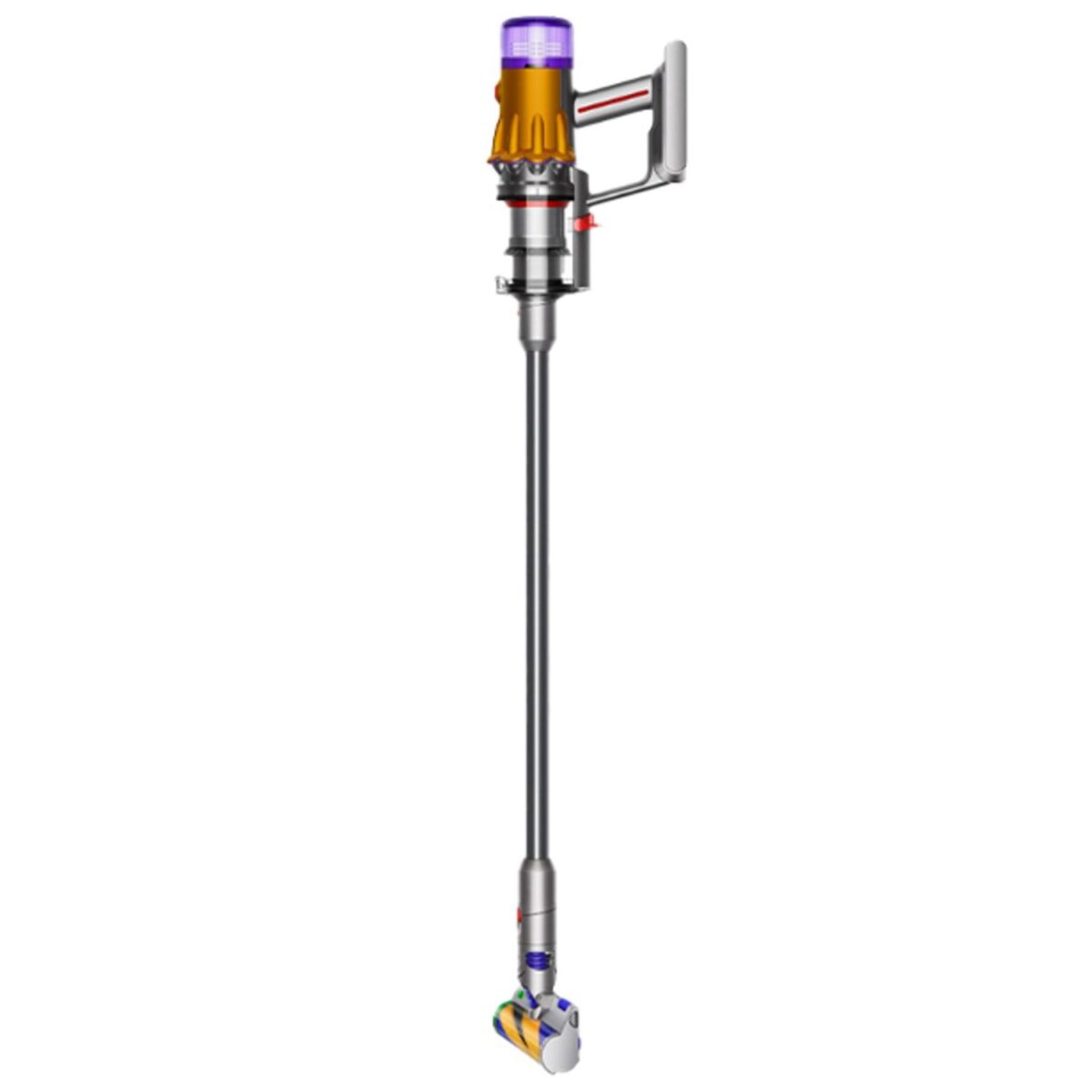 Dyson Cordless Vacuum Cleaner, Laser Head, HEPA filtration, Color Yellow/Iron Model – V12 Detect Slim Absolute – 1 Year Warranty - Image 2