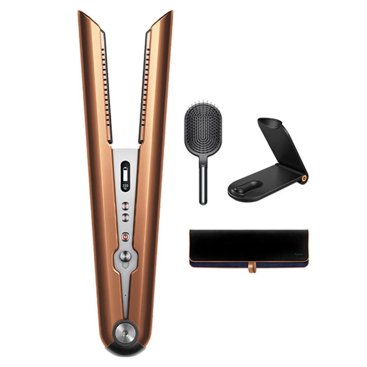 Dyson Corrale Straightener, 200 W, Color Bright Copper/Bright Nickel Model – HS07 – 1 Year Warranty. - Image 2
