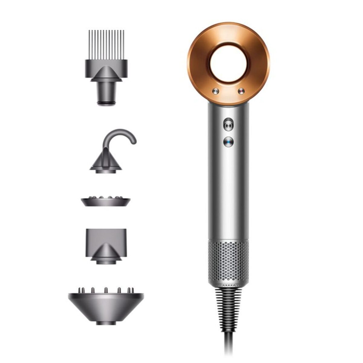 Dyson Supersonic Hair Dryer, 1380 W, Color Nickel/Copper Model – HD08 | 1 Year Warranty. - Image 2
