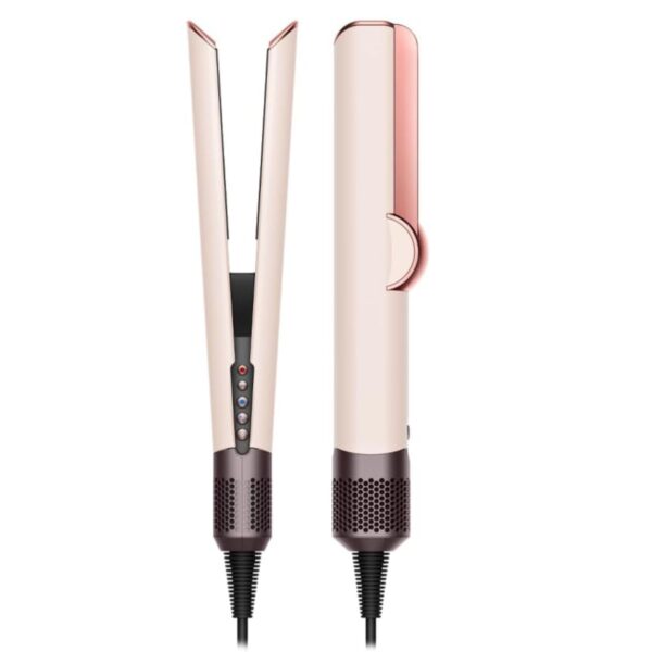 Dyson Airstrait Hair Straightener, Lock Feature, Auto-Pause, 1600W, Color Ceramic Pink/ Rose Gold Model – HT01 Airstrait Ceramic Pink – 1 Year Warranty.