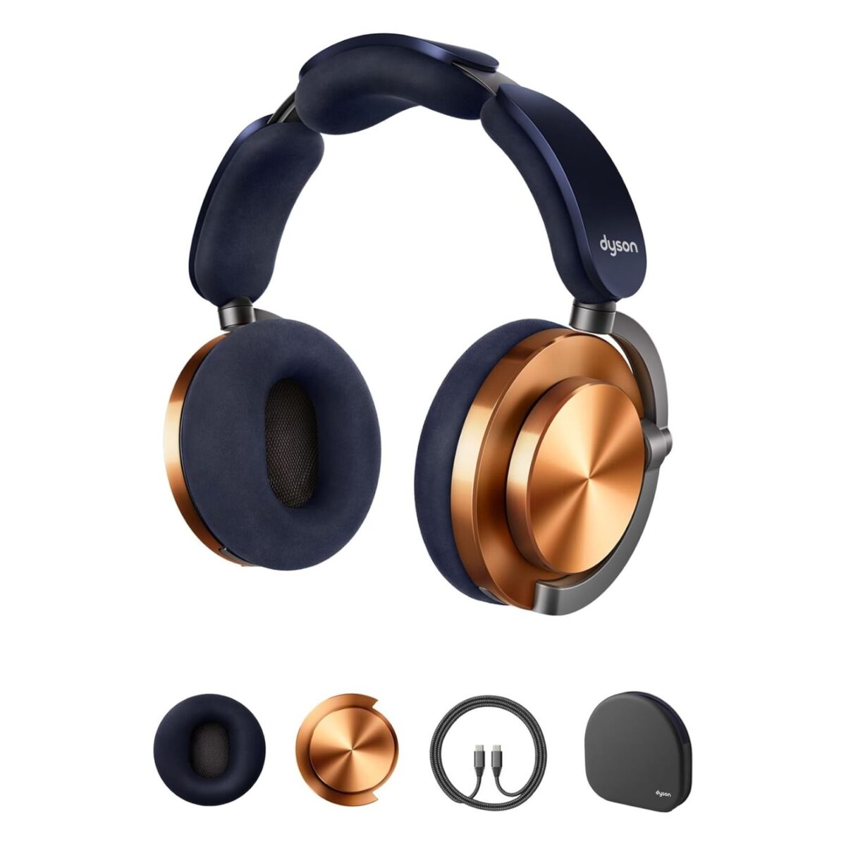 Dyson OnTrac Wireless Headphones, Noise Cancellation, Color Copper/Blue Model – Ontrac CNC Copper – 1 Year Warranty. - Image 2