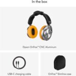 Dyson OnTrac Wireless Headphones, Noise Cancellation, Color Aluminum/Yellow Model – Ontrac CNC Aluminium – 1 Year Warranty. - Image 5