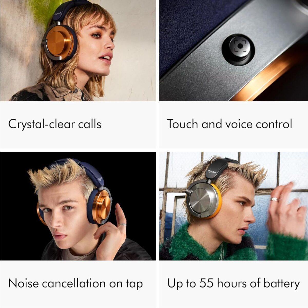 Dyson OnTrac Wireless Headphones, Noise Cancellation, Color Cinnabar/Black Model – Ontrac Ceramic Cinnabar – 1 Year Warranty. - Image 3