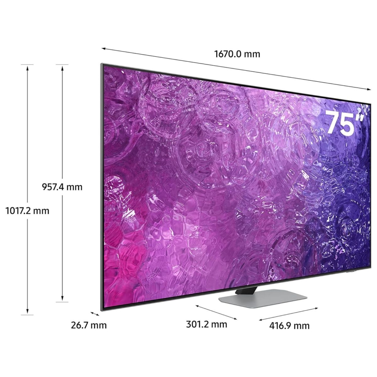 Samsung 75 Inch Neo QLED 4K Smart TV, (Series QN90C), Neo Quantum HDR+, Dolby Atmos, Color Carbon Silver Model – QA75QN90CAUXZN – 1 Year Warranty. - Image 11