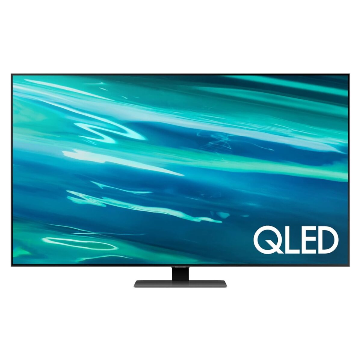 Samsung 55 Inch QLED 4K Smart TV, (Series Q80A), Quantum Processor 4K, OTS, Quantum Dot, Direct Full Array Color Black Model – QA55Q80AAUXZN – 1 Year Warranty. - Image 1