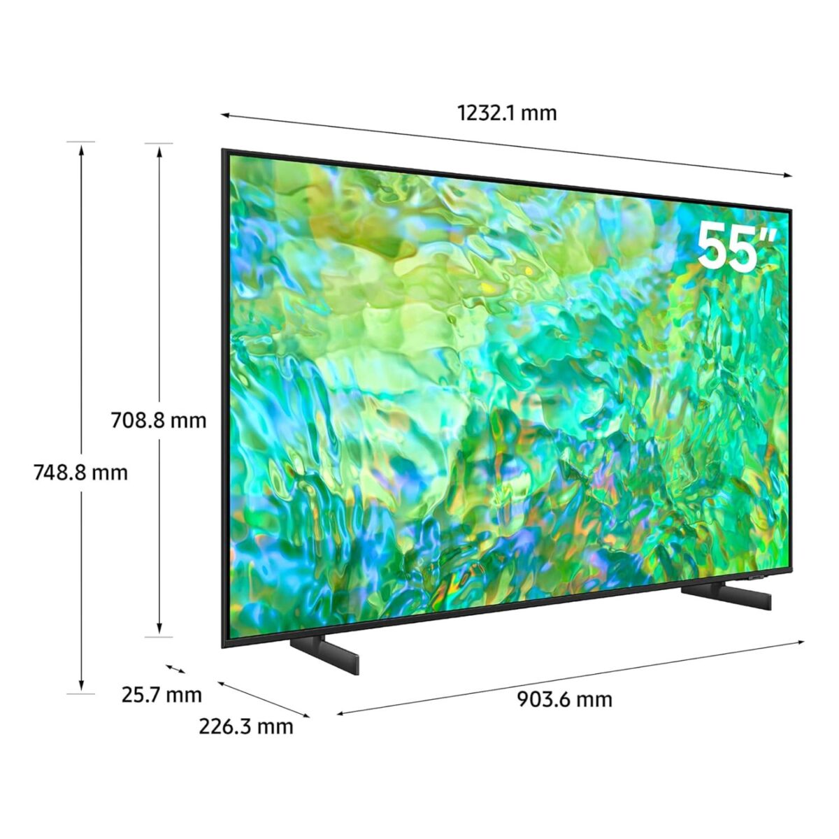 Samsung 55 Inch Crystal UHD Smart TV, Crystal Processor 4K, (Series CU8000), Vivid Crystal Color, Airslim, Smart Hub, Color Titan Gray Model – UA55CU8000UXZN – 1 Year Warranty. - Image 5