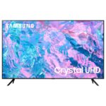 Samsung 43 Inch Crystal UHD 4K Smart TV, (Series CU7000), Crystal Processor 4K, Vivid Crystal Colors, Smart Hub, Color Black Model – UA43CU7000UXZN – 1 Year Warranty.