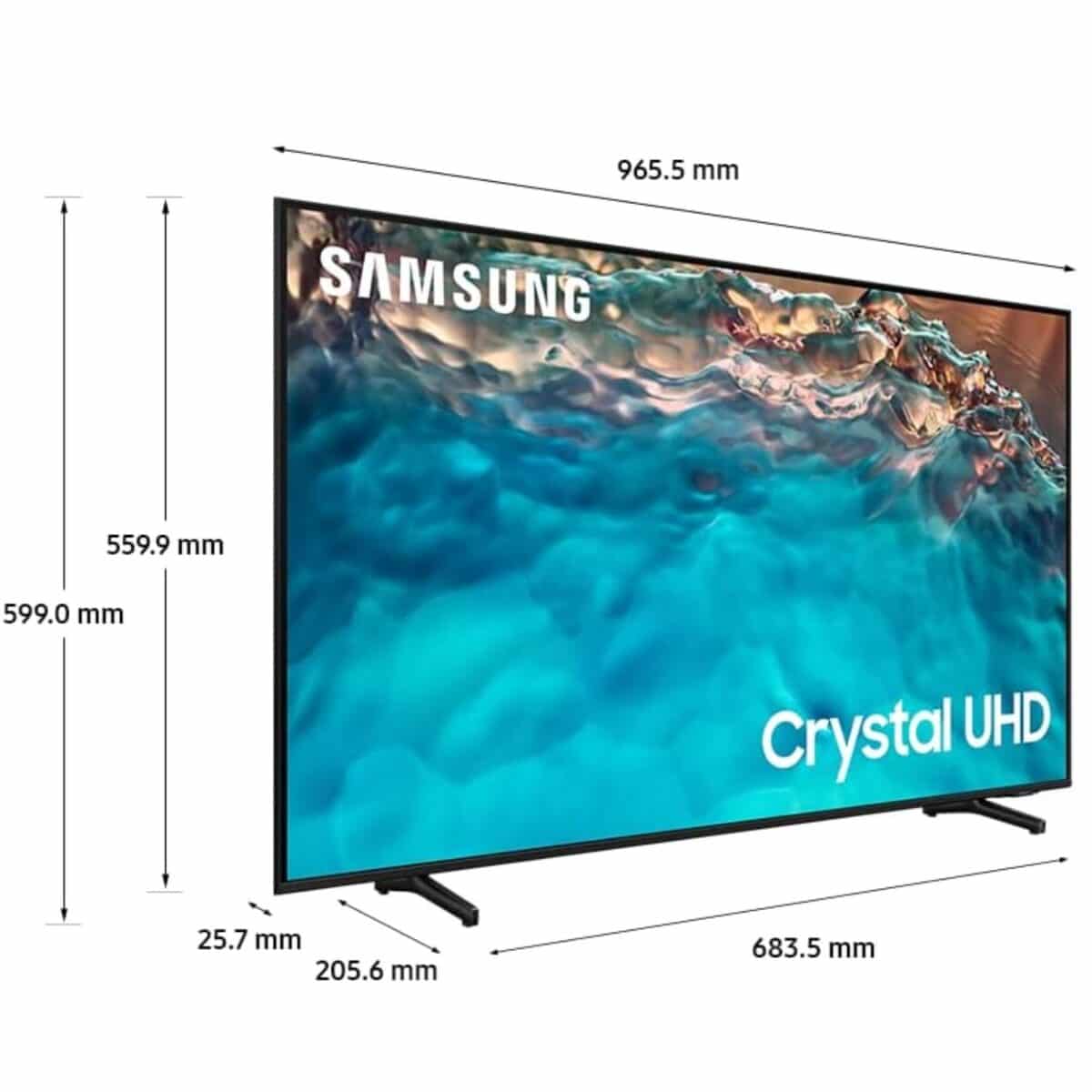 Samsung 43 Inch Crystal UHD 4K Smart TV, (Series BU8000), Dynamic Crystal Color, 4K Processor, Color Black Model – UA43BU8000UXZN – 1 Year Warranty. - Image 6