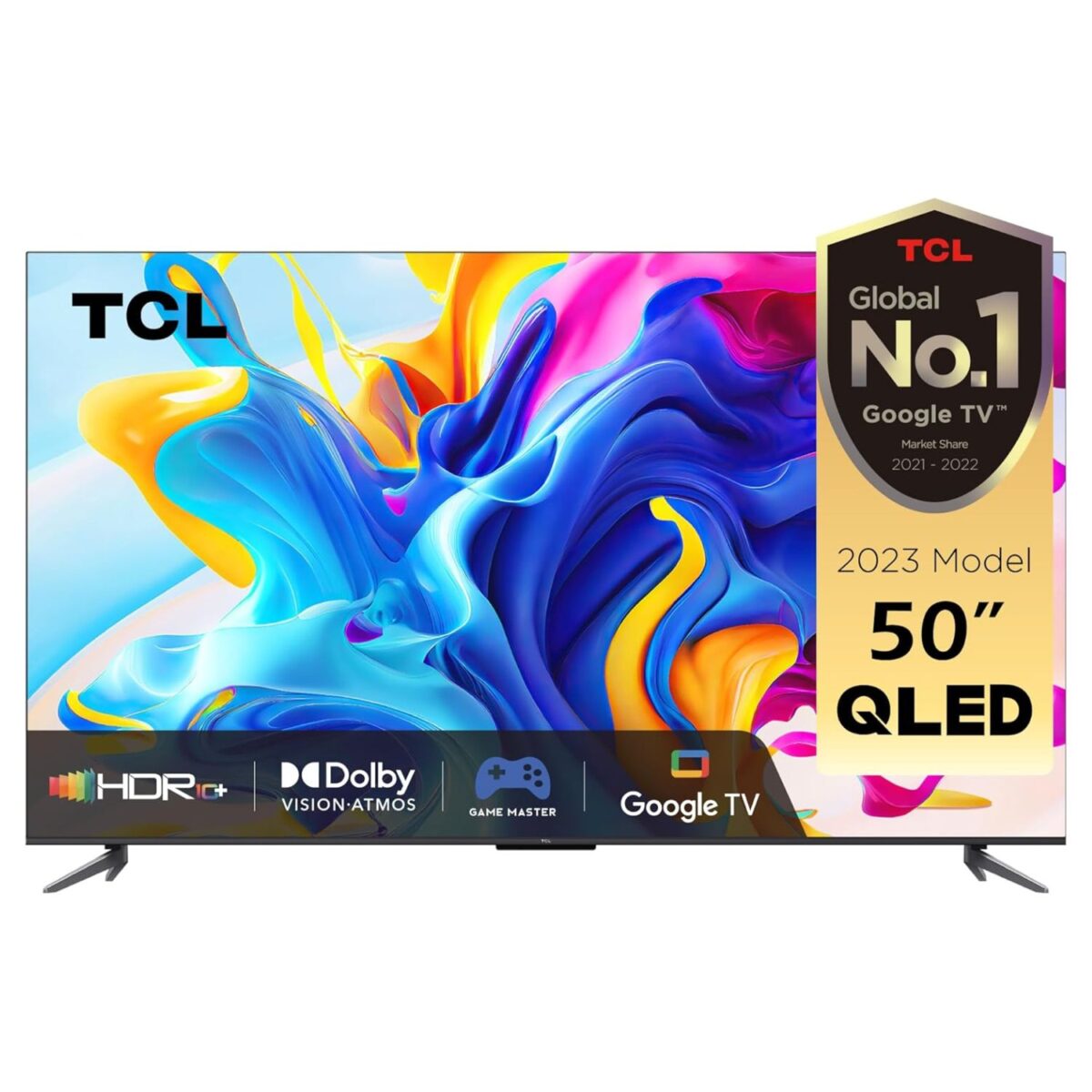 TCL 50 Inches QLED 4K Smart TV, (Series C645), Quantum Dot Technology, HDR 10+, Dolby Vision Atmos, Color Black  Model – 50C645 – 1 Year Warranty - Image 1