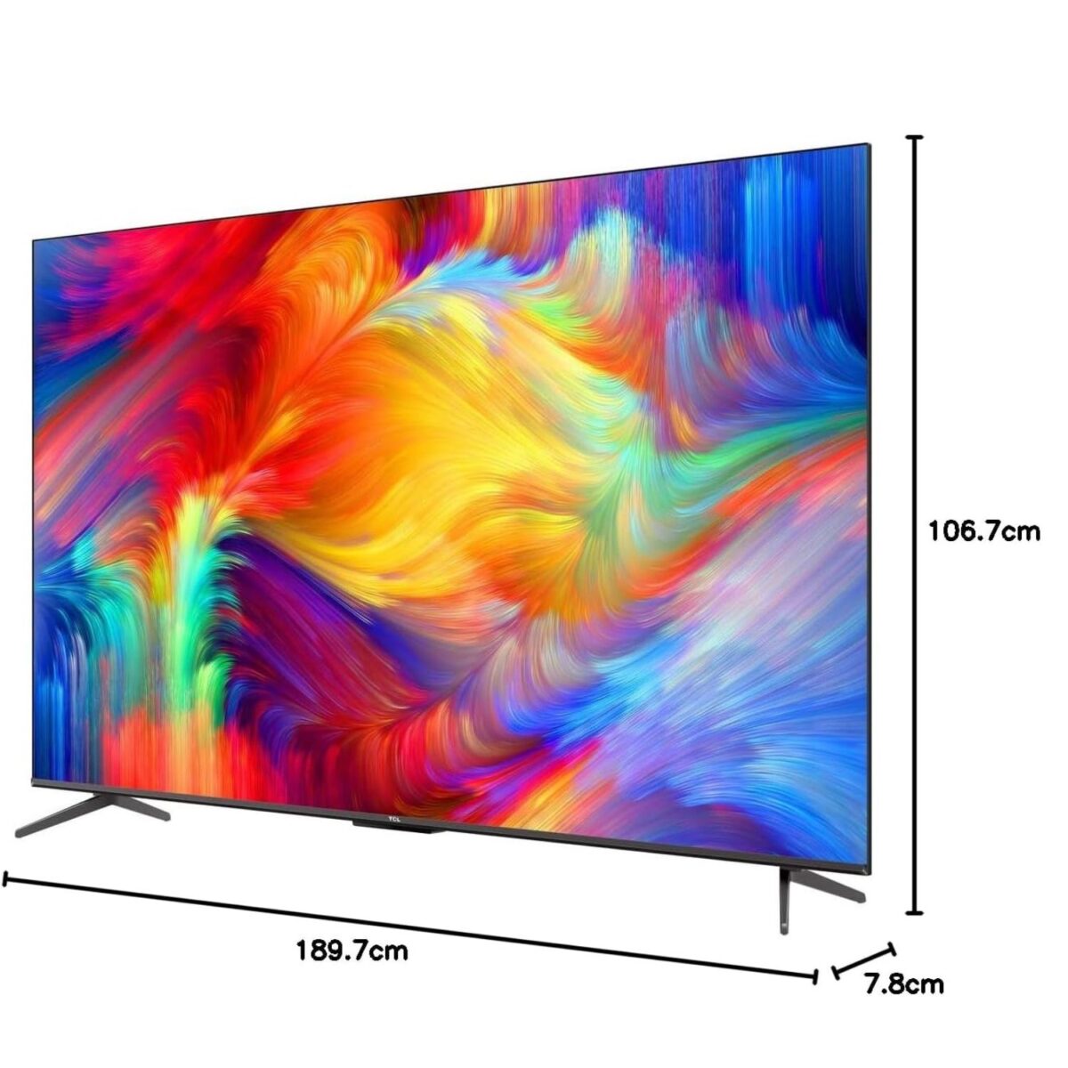 TCL 85 Inch 4K HRD Smart TV, (P735 Series), Dolby Vision Atmos, Edgeless Design, HDR 10+, Color Black Model – 85P735 – 1 Year Warranty - Image 3