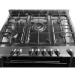 Daewoo 90x60cm Gas Cooker, 5 Burners, Bottom Electric Oven, Color Silver/Black Model – DW-DGE-S965HE – 1 Year Warranty. - Image 2