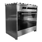 Daewoo 90x60cm Gas Cooker, 5 Burners, Bottom Electric Oven, Color Silver/Black Model – DW-DGE-S965HE – 1 Year Warranty. - Image 4