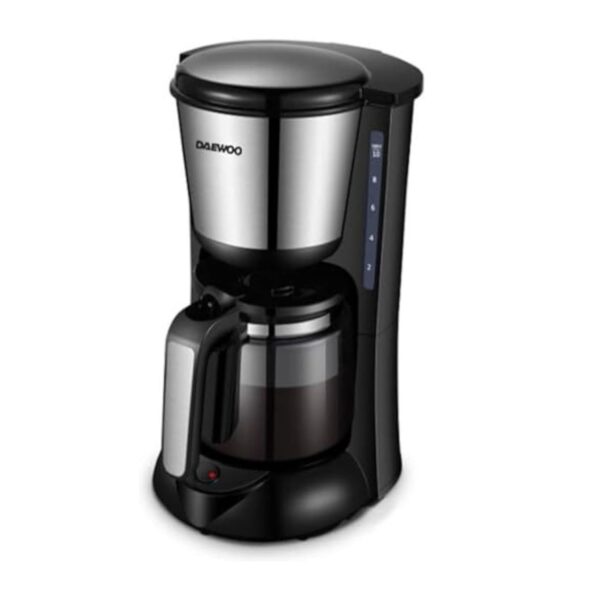 Daewoo 1.25 Litres Coffee Maker, 13 Cup Drip, Glass Kettle, 1000W Color Black Model – DW-DCM-337B – 1 Year Brand Warranty.