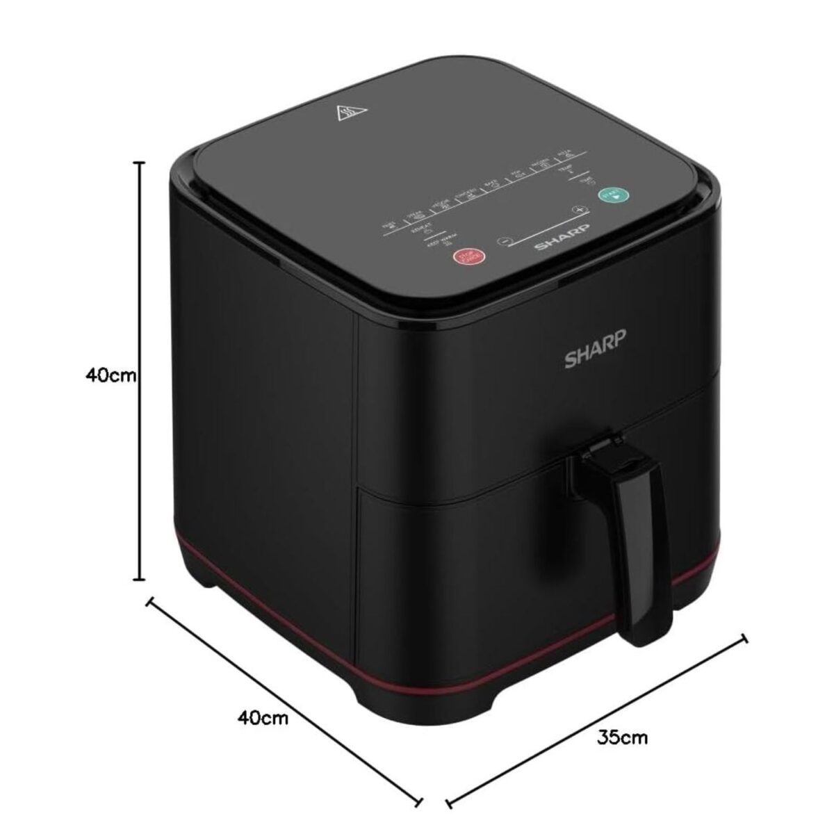 Sharp 5 Liters Air Fryer, 8 Cook Menus, 1450 Watts, Color Black Model – KF-AF50RT-K3 – 1 Year Warranty. - Image 4