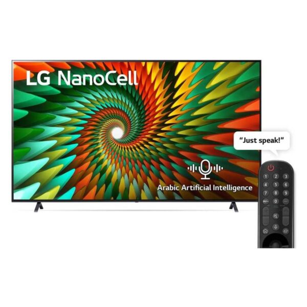 LG 86 Inch NanoCell 4K Smart TV, WebOS With ThinQ AI, Active HDR, (NANO77 Series), Color Black Model – 86NANO776RA | 1 Year Warranty