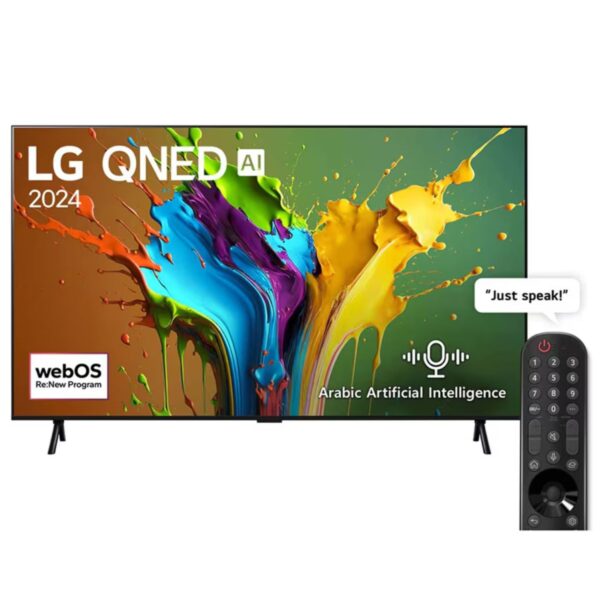 LG 98 Inch QNED 4K Smart TV, QNED89 Series, AI Magic Remote, HDR10, webOS24, Color Black (2024) Model – 98QNED89T6A – 1 Year Warranty.