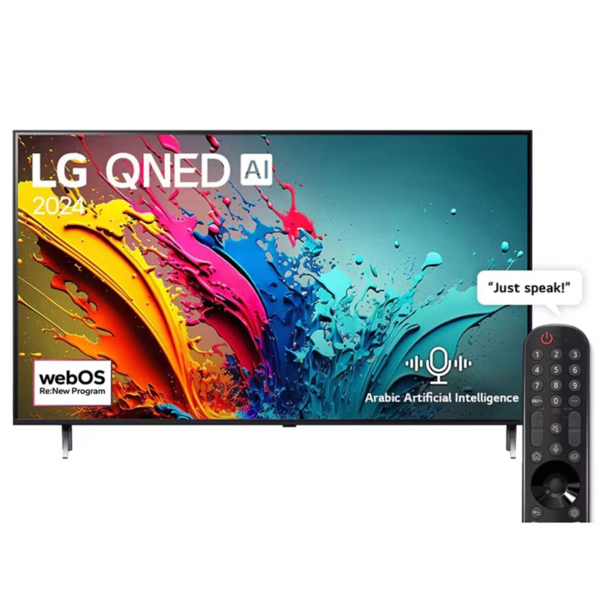 LG 75 Inch QNED 4K Smart TV, QNED86 Series, AI Magic Remote, HDR10, webOS24, Color Black (2024) Model – 75QNED86T6A – 1 Year Warranty. - Image 1