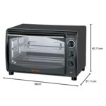 Sharp 42 Liters Electric Oven, Rotisserie And Convection, Color Black Model – EO-42K-3 – 1 Year Warranty. - Image 2