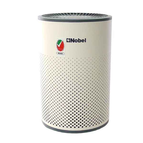 Nobel Air Purifier, 14 Square Meter Area To Clean, 3 HEPA Filters, 4 Speed, Ambiant Light,  Color White Model – NAP120 – 1 Year Warranty.