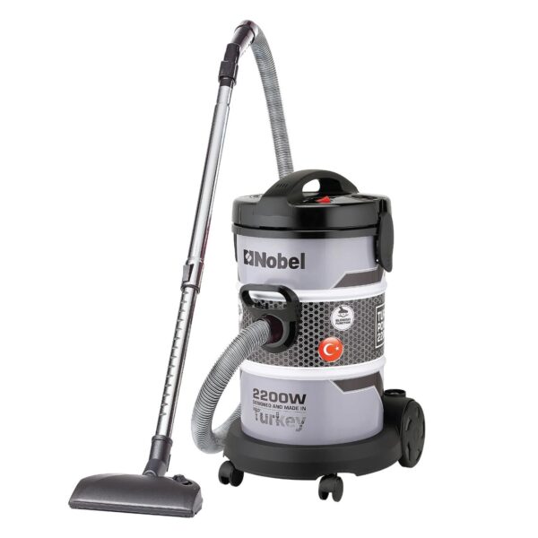 Nobel 25 Litres Drum Vacuum Cleaner, 2200W, Air Speed Control, Low Noise, Color Gray Model – NVC2600 – 1 Year Warranty.