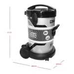 Nobel 25 Litres Drum Vacuum Cleaner, 2200W, Air Speed Control, Low Noise, Color Gray Model – NVC2600 – 1 Year Warranty. - Image 6