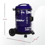 Nobel 21 Liters Drum Vacuum Cleaner, 1600 W, Durable Iron Tank, Smooth Roller, Color Purple/Black Model – NVC2121 – 1 Year Warranty. - Image 8