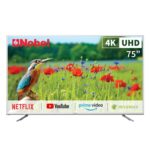 Nobel 75 Inchs 4K UHD LED Smart TV, Color Silver Model – UHD75LEDS –  1 Year Warranty.