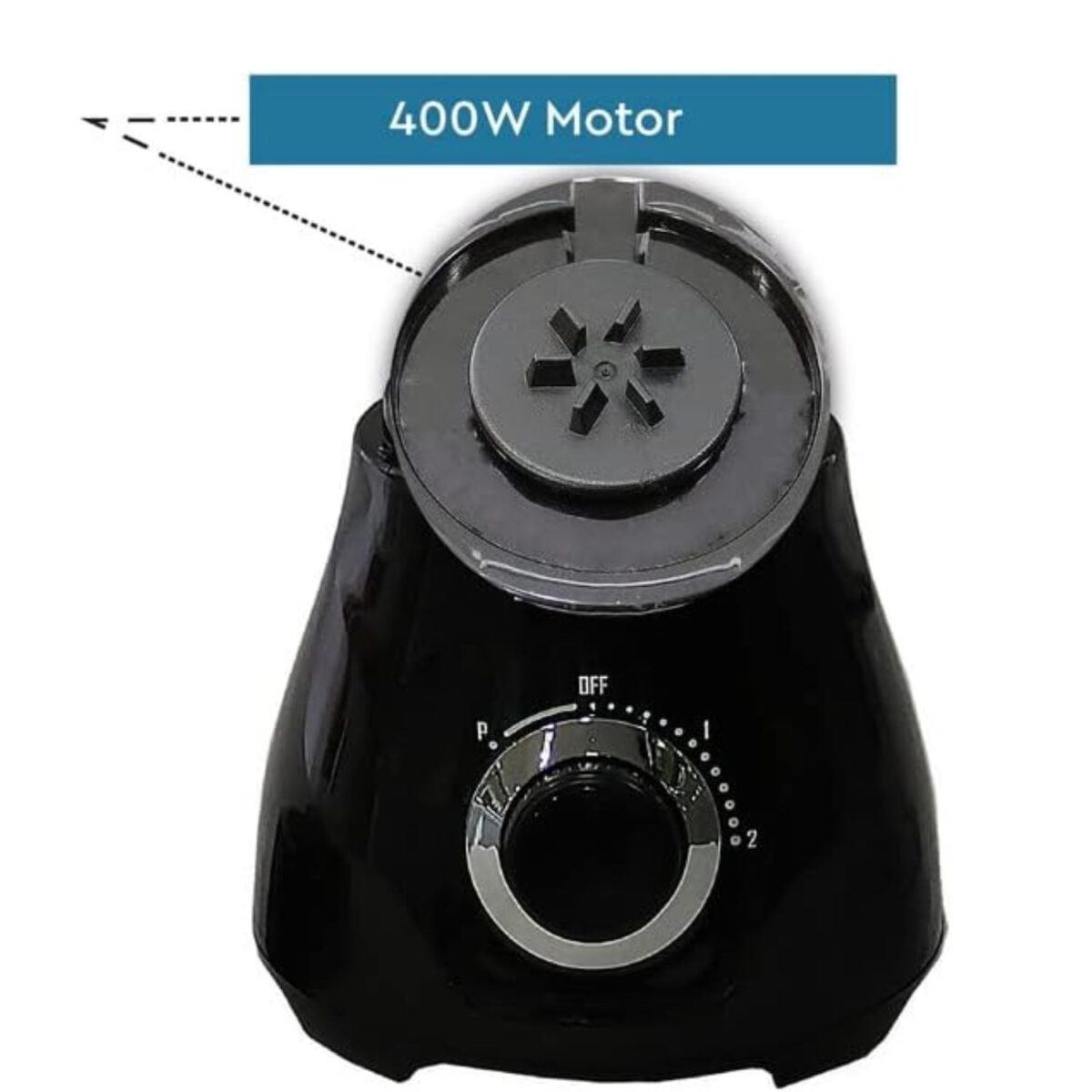 NOBEL 1.7 Liters Blender and Mixer, 400W, Color Black Model – NB214E – 1 Year Warranty. - Image 4