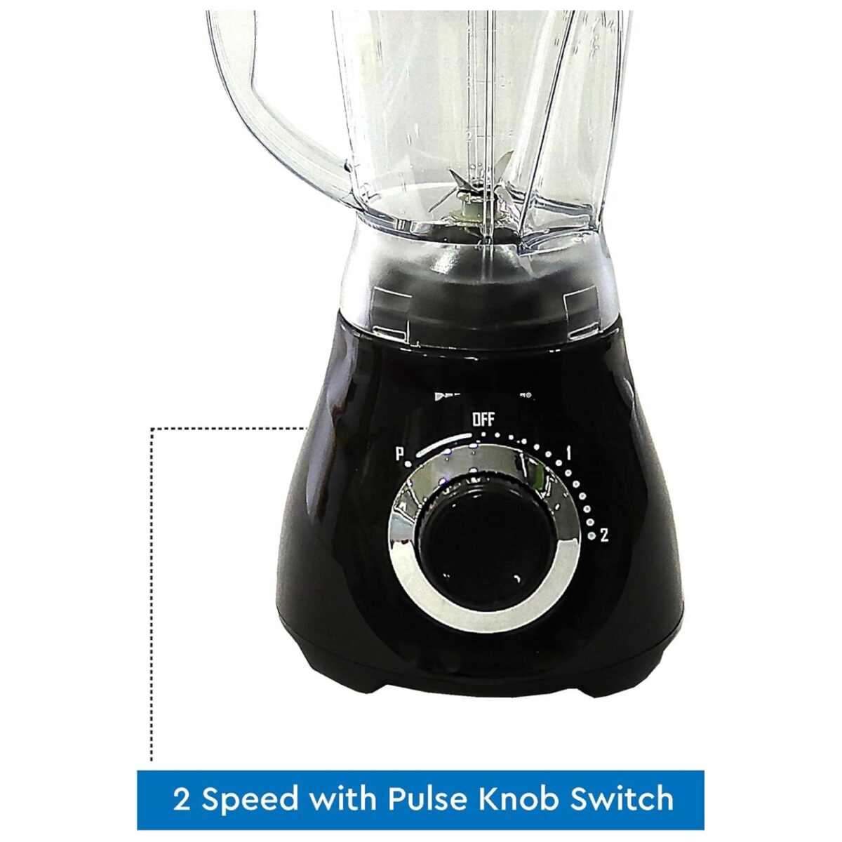 NOBEL 1.7 Liters Blender and Mixer, 400W, Color Black Model – NB214E – 1 Year Warranty. - Image 5