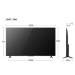 TCL 55 Inch Smart LED TV, 4K Ultra HD, Google TV, P69B Series, Metallic Bezel-less, Color Brushed Titanium Model – 55P69B – 1 Year Warranty. - Image 2