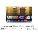 TCL 65 Inch Smart LED TV, 4K Ultra HD, Google TV, P69B Series, Metallic Bezel-less, Color Black Model – 65P69B – 1 Year Warranty. - Image 3
