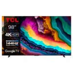 TCL 98 Inch Smart LED TV, 4K Ultra HD, Google TV, P745D Series, Dolby Vision, Dolby Atmos, HDR 10, Color Black Model – 98P745D – 1 Year Warranty.