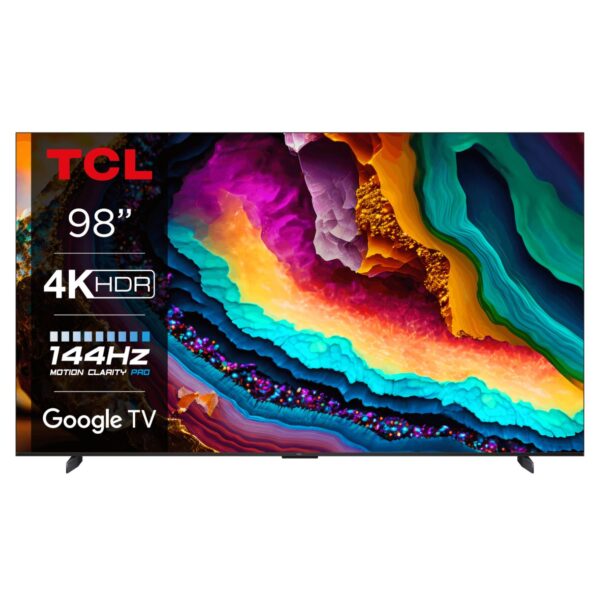 TCL 98 Inch Smart LED TV, 4K Ultra HD, Google TV, P745D Series, Dolby Vision, Dolby Atmos, HDR 10, Color Black Model – 98P745D – 1 Year Warranty.