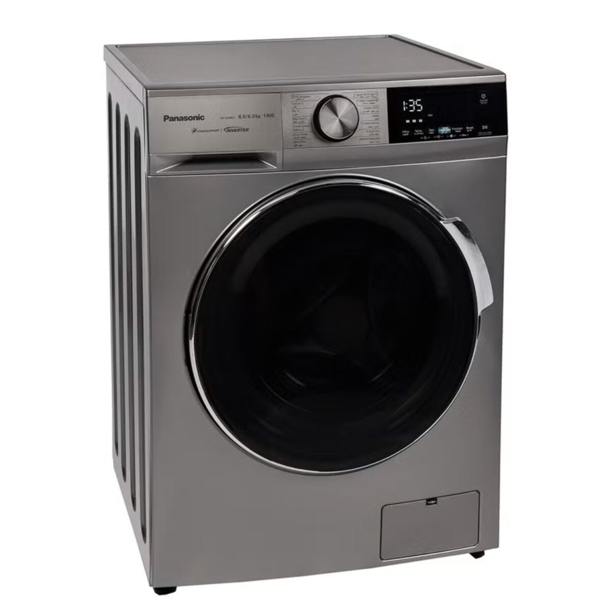 Panasonic 8 Kg Washer 6 Kg Dryer Front Load, Inverter Motor, 16 Programs, 1400 RPM, Active Wash, Color Silver Model – NA-S16ML1LAE – 1 Year Warranty. - Image 5