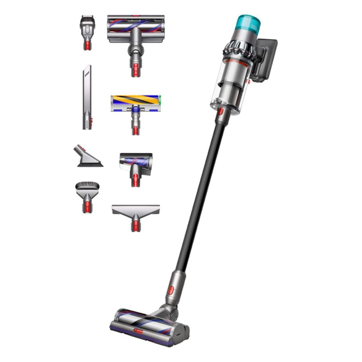 Dyson Cordless Vacuum Cleaner, Color Blue/Nickel Model – V15 Total Clean – 1 Year Warranty - Image 1