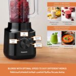 Panasonic 1.45 Liter Blender, 2 Dry Mill For Grinding, Plastic Jug, Stainless Steel Blade, Color Black Model – MX-CP3121KTN – 1 Year Warranty. - Image 4