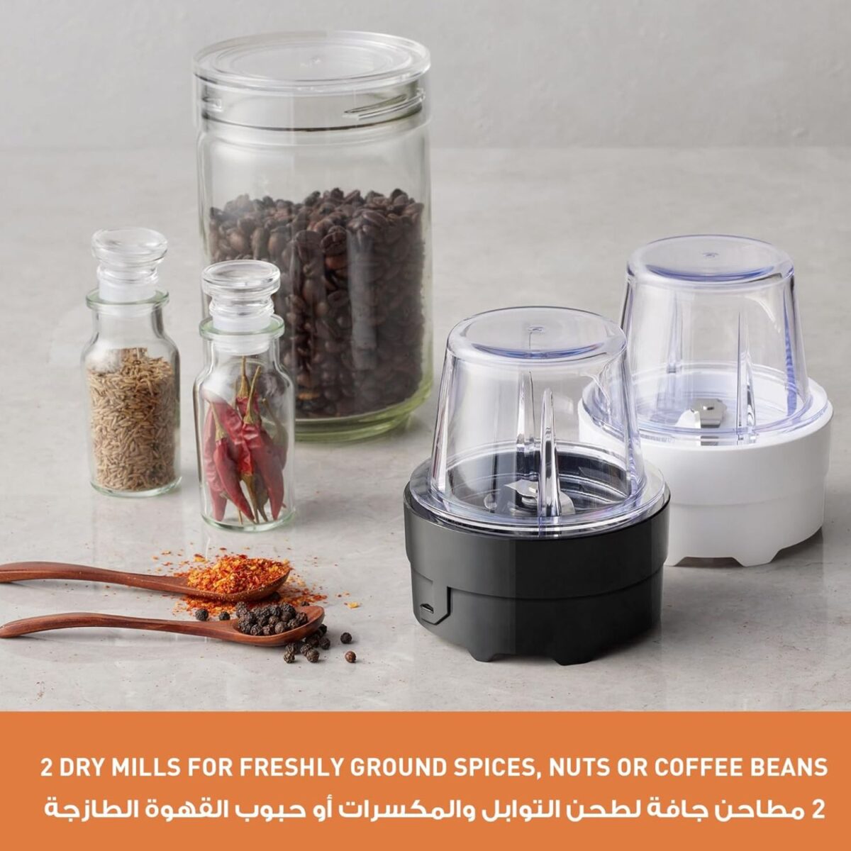 Panasonic 1.45 Liter Blender, 2 Dry Mill For Grinding, Plastic Jug, Stainless Steel Blade, Color Black Model – MX-CP3121KTN – 1 Year Warranty. - Image 5