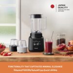 Panasonic 1.45 Liter Blender, 2 Dry Mill For Grinding, Plastic Jug, Stainless Steel Blade, Color Black Model – MX-CP3121KTN – 1 Year Warranty. - Image 7