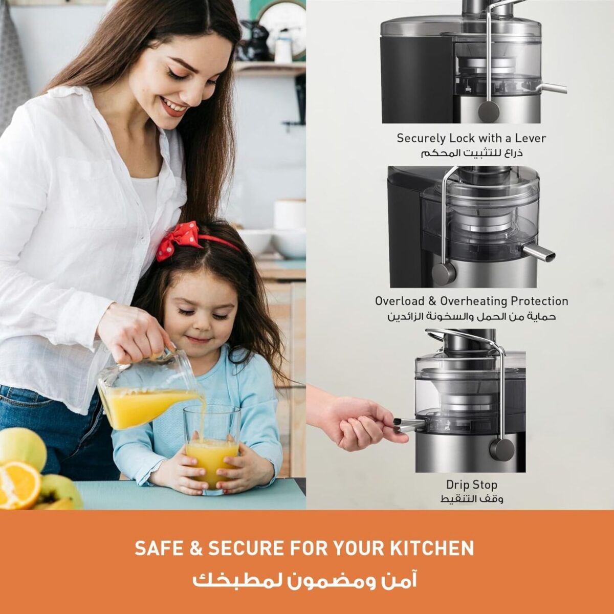 Panasonic 3 in 1 Juicer Blender, 1000 W, Glass Blender, Color Black Model – MJ-CB800STN – 1 Year Brand Warranty. - Image 4