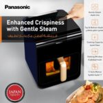 Panasonic 6 Liter Air Fryer, 1450W, Viewing Window, LED Touch Panel, 11 Preset Menu, Color Black Model –  NF-CC600AUA – 1 Year Warranty. - Image 2
