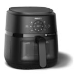 Philips 4.2 Litre Airfryer, 2000 Series, 1500W, Rapid Air Technology, Touchscreen, Cooking Window, Color Black Model – NA220/09 – 1 Year Warranty.