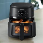 Philips 4.2 Litre Airfryer, 2000 Series, 1500W, Rapid Air Technology, Touchscreen, Cooking Window, Color Black Model – NA220/09 – 1 Year Warranty. - Image 2