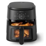 Philips 4.2 Litre Airfryer, 2000 Series, 1500W, Rapid Air Technology, Touchscreen, Cooking Window, Color Black Model – NA220/09 – 1 Year Warranty. - Image 3