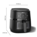 Philips 4.2 Litre Airfryer, 2000 Series, 1500W, Rapid Air Technology, Touchscreen, Cooking Window, Color Black Model – NA220/09 – 1 Year Warranty. - Image 5