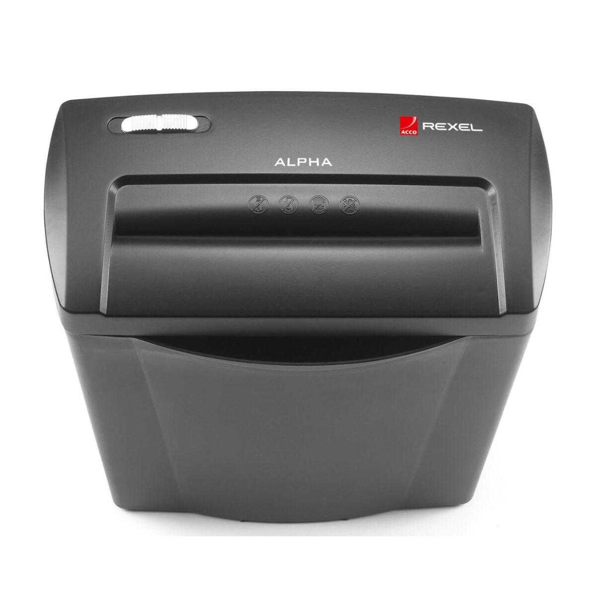Rexel 14 Liters Alpha Shredder, Cross Cut, Compact Design, Easy Lift-Off Bin, Color Black Model – 2102023 – 1 Year Warranty. - Image 2