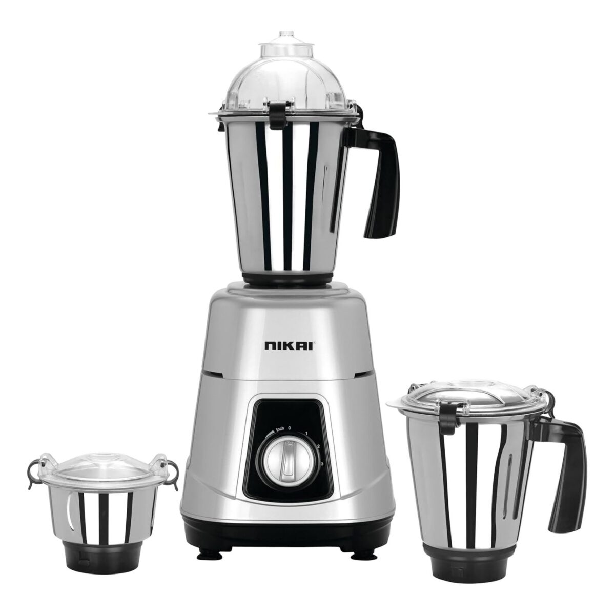 Nikai 3-in-1 Blender, 900W, Heavy Duty Motor, 3 Speeds with Pulse, Durable ABS Body, Color Silver Model – NB984A – 1 Year Warranty. - Image 1